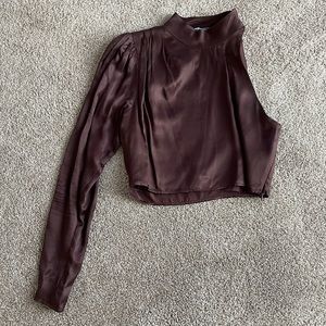 Zara One Sleeve Crop Top